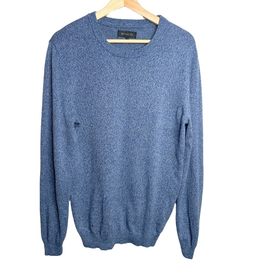 RW&Co Men’s Knit Long Sleeve Elbow Patch Sweater Medium